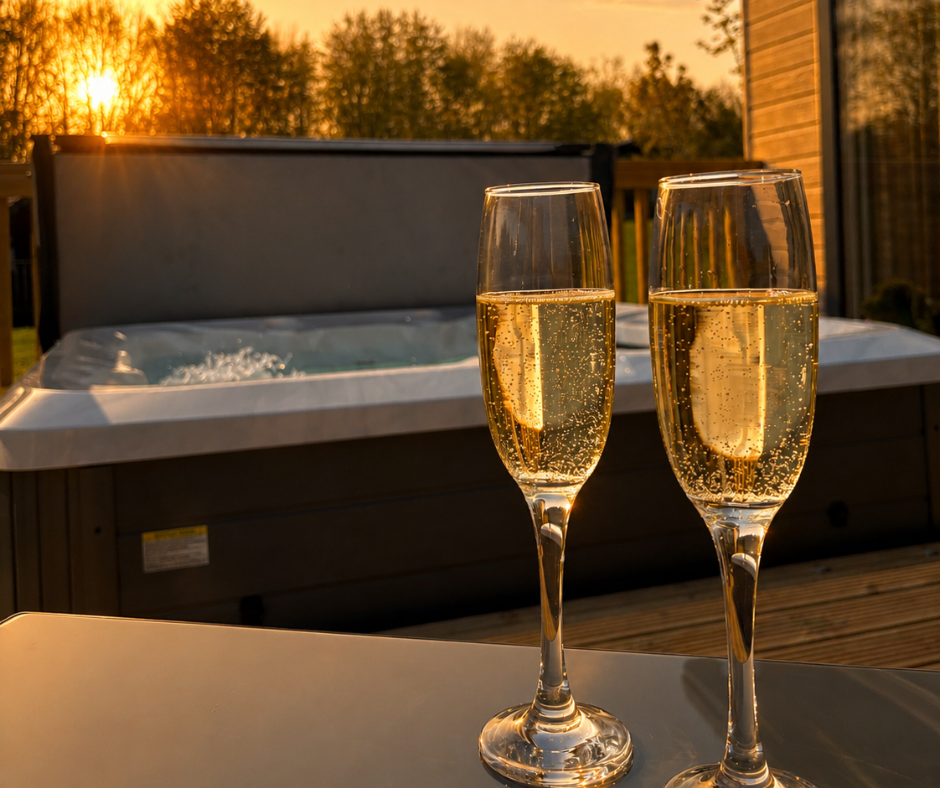 lodges with hot tubs