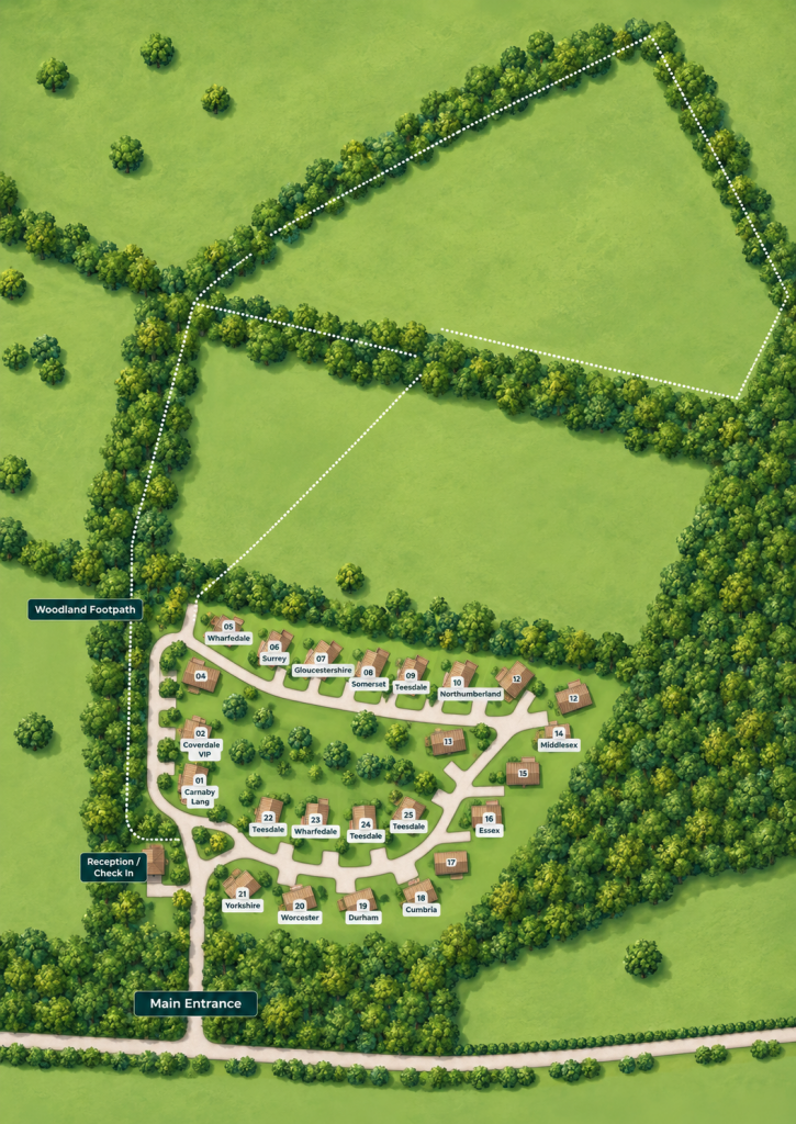 map of kiplin country park